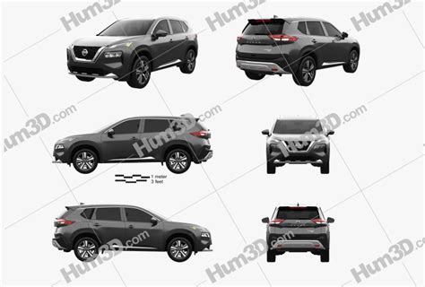 Nissan Rogue Platinum 2022 Blueprint Template