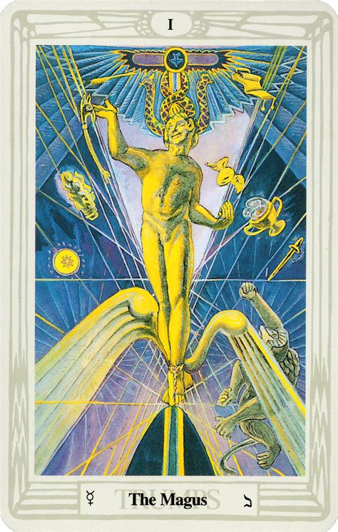 the thoth deck by aleister crowley the magician tarot tarot card meanings tarot cards art