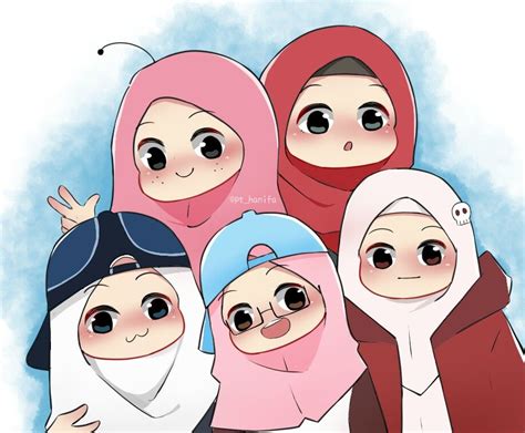 Gambar Mewarnai Animasi Anak Sekolah Hijab Definition Imagesee