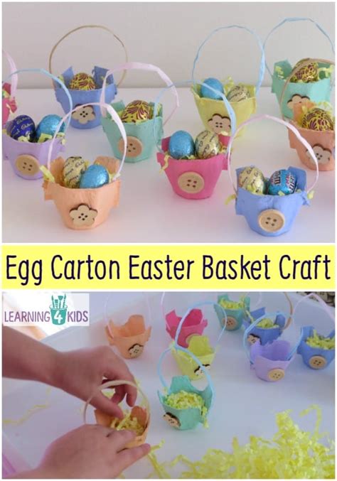 Egg Carton Easter Basket Craft Learning 4 Kids