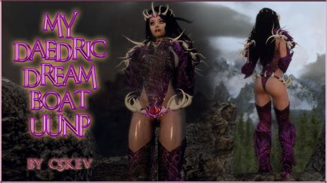 C Kev Daedric Dreamboat Armor Sse With Optional Heels Sound Physics