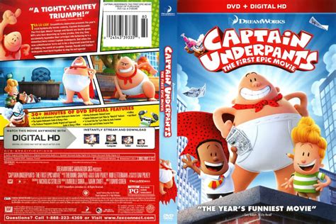 Captain Underpants The First Epic Movie 2017 R1 Dvd Cover Dvdcovercom