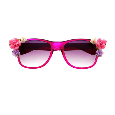 Cute Flower Retro Fashion Wayfarer Sunglasses Shades W79 Flower Sunglasses Wayfarer