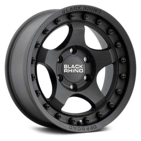 12mm Matte Black Wheel Rim 18 Inch Black Rhino Glamis 18x9 8x65
