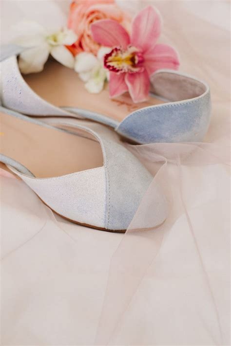 Wedding Flats Blue Wedding Shoes Bridal Ballet Flats Low Etsy In 2020