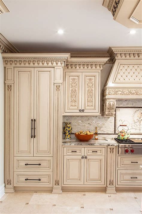 Classic Hand Carved Kitchen Cabinets In Paramus Nj Classic Kitchen
