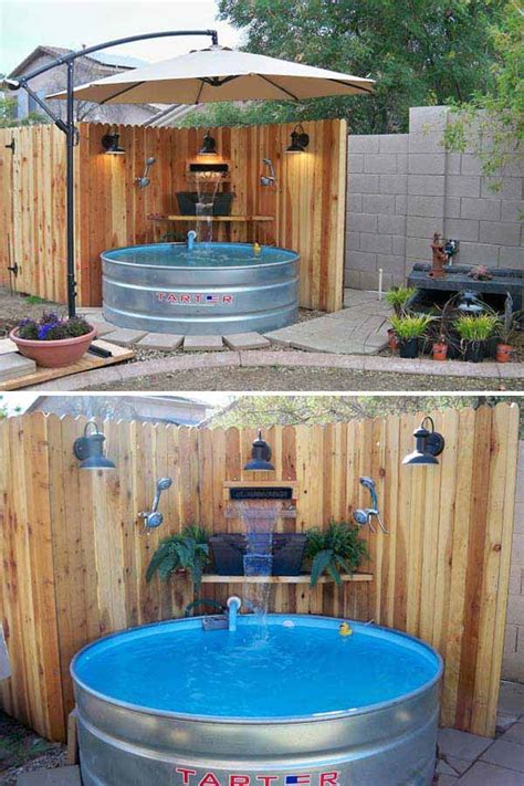 Diy Galvanized Stock Tank Pool To Beat The Summer Heat Amazing Diy Interior Home Design