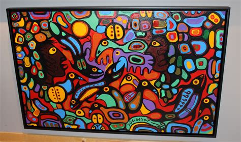 Norval Morrisseau Original Painting Painting Native Artwork Native Art