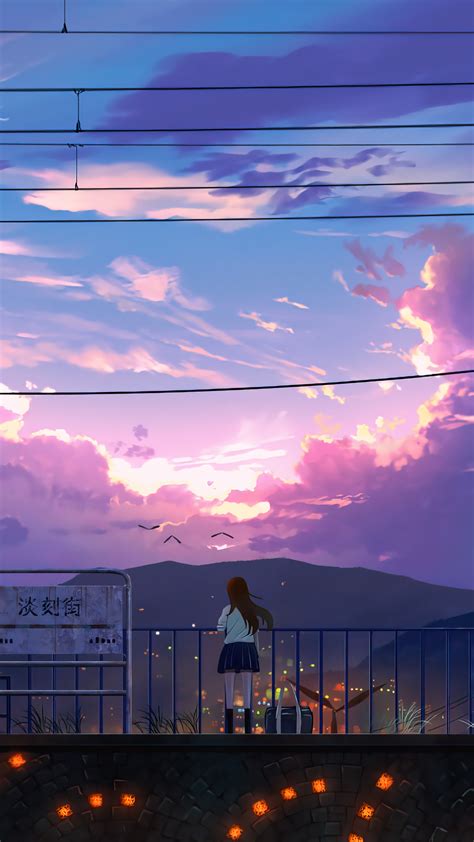 Anime Sunrise Scenery Art 4k 1440f Wallpaper Pc Desktop