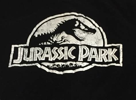 Jurassic Park Black X Large Short Sleeve Tee T Shirt Xl Television