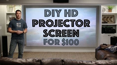 The fixed frame screen with woven acoustically transparent fabrics. DIY HD Projector Screen for $100 - YouTube