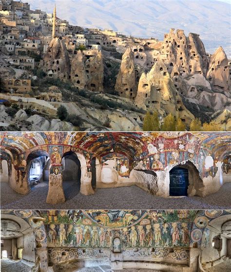 Forgotten Richly Decorated Rock Cut Cave Churches Of Goreme And