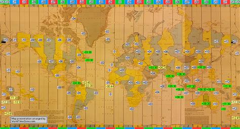 History Of The Standard Time Zone Charts Of The World And The