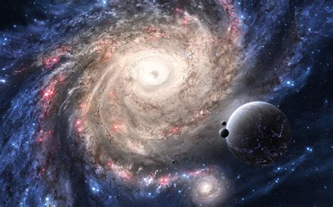 Wallpaper Ruang Nebula Suasana Galaksi Spiral Alam Semesta Luar
