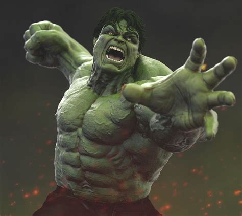 How Does This 3d Model Of Hulk Look —————————————————————💪 Please