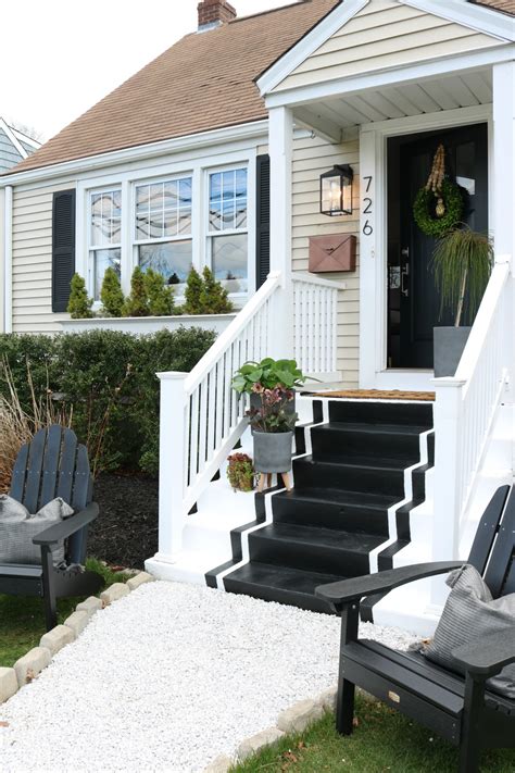 Front Porch Spring Reveal With Painted Steps Nesting