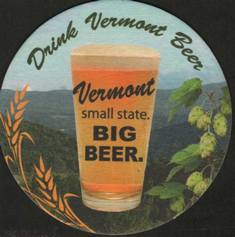 Beer Coaster Coaster Number 2 1 Brewery Vermont Brewers Association