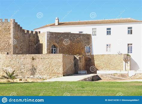 Medieval Castle Of Lagos At The Algarve Coast Of Portugal Stock Photo