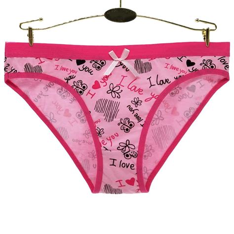 Buy Cotton Women Underpants Girls Cute Print Panties Underwear Low Wasit Ladies Bikini Briefs 1