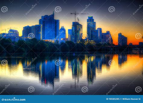 Sunrise On Austin Texas Stock Image Image Of Lady Beautiful 98585285