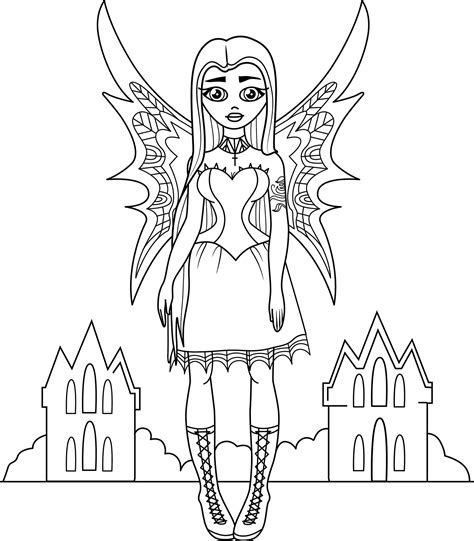 Free Printable Gothic Coloring Pages Pdf