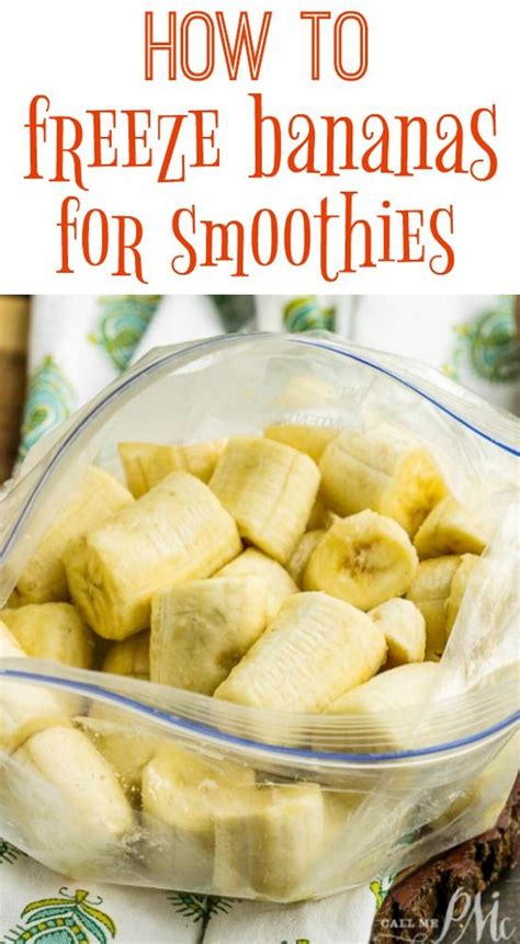 How To Freeze Bananas For Smoothies Frozen Banana Recipes Frozen Smoothie Frozen Banana