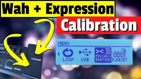 Boss Gt Wah Expression Pedal Calibration Setup Youtube
