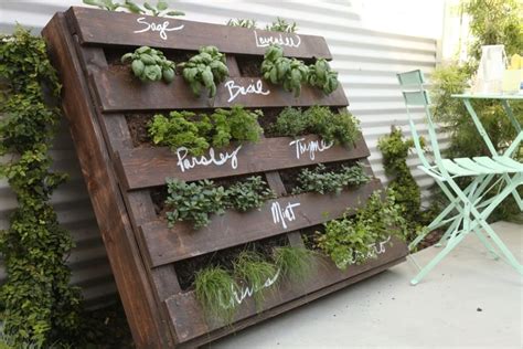 Keep your vegetable garden small (or reasonably sized). DIY wood pallet herb garden | CBC Life