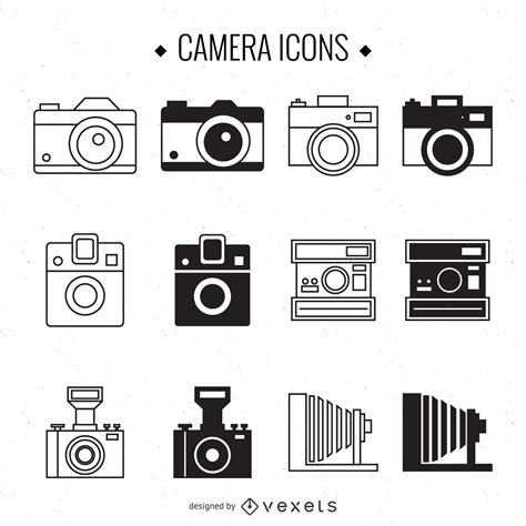 Vintage Camera Illustration Set Vector Download