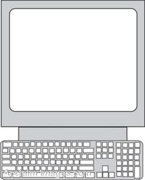 The shading, form, shape and the linear perspective of a. computer terminal clip art - Clipground