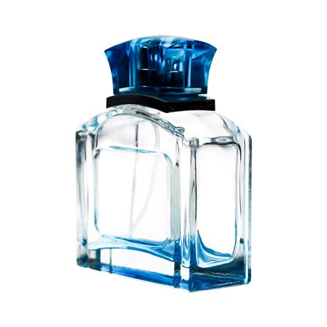 Wholesale Square Spray 110ml Gradient Blue Men Cologne Perfume Glass