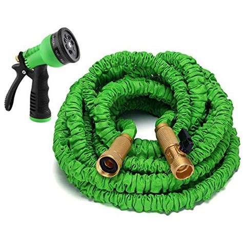 Gardees Tm 50 Ft Expandable Garden Hose Solid Brass End 8 Function