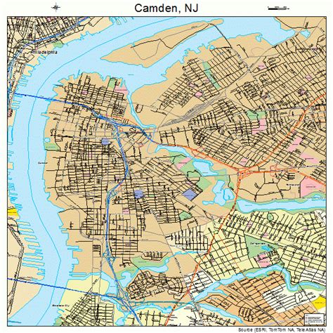 Camden New Jersey Street Map 3410000