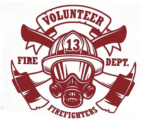 Firefighter Decal With Flames Full Color Vinyl Decal For Firefighters
