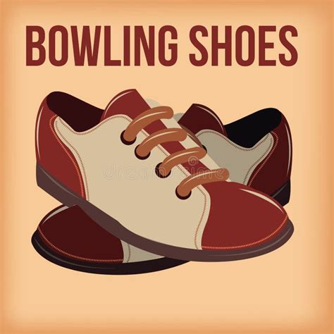 Pair Of Bowling Shoes And Bowling Ball Stock Vector Illustration Of