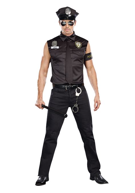 Sexy Cop Plus Size Costume For Men
