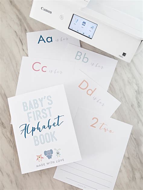 Babys First Alphabet Book Free Printable Printable Templates