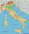 ⊛ Mapa de Italia 🥇 Político & Físico Grande Para Imprimir · 2022