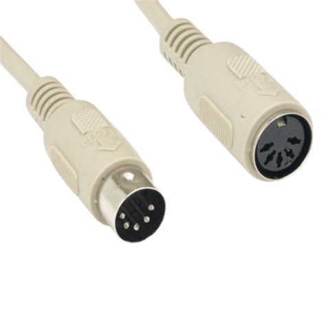 Buy 6′ 5 Pin Din Male To Female Extension Cable Online Pctrust