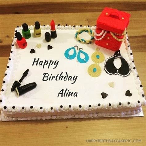 Cosmetics Happy Birthday Cake For Alina