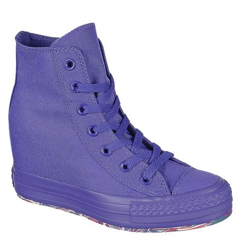 Converse Chuck Taylor Platform Purple Lace Up Wedge Sneaker Shiekh Shoes