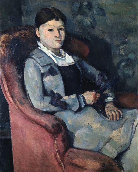 Madame Cézanne With A Fan · Paul Cézanne · Stiftung Sammlung E G Bührle