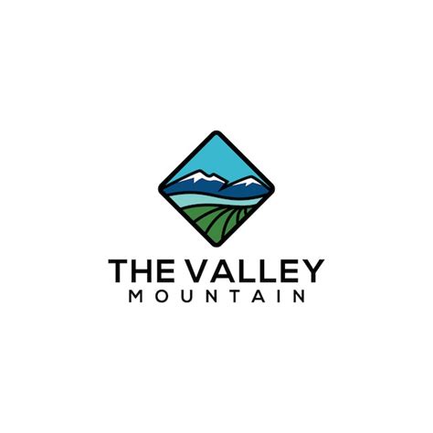 Plantilla De Logotipo De Valley Vector Premium