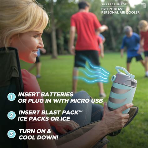 Breeze Blast By Sharper Image Personal Air Cooler Portable