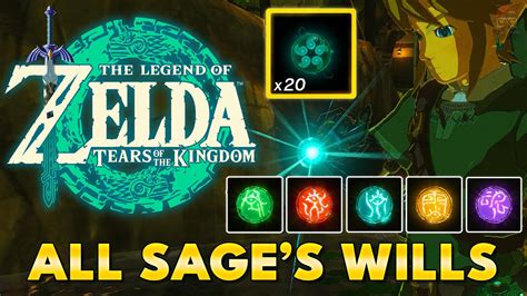 Zelda Tears Of The Kingdom All 20 Sages Will Locations Guide Youtube