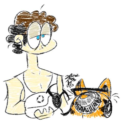 Discord Doodles 2 Jon And Garfield In Portal By Red Room Studi0 On