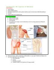 Intramuscular Injection Docx Intramuscular IM Injection Of Medication