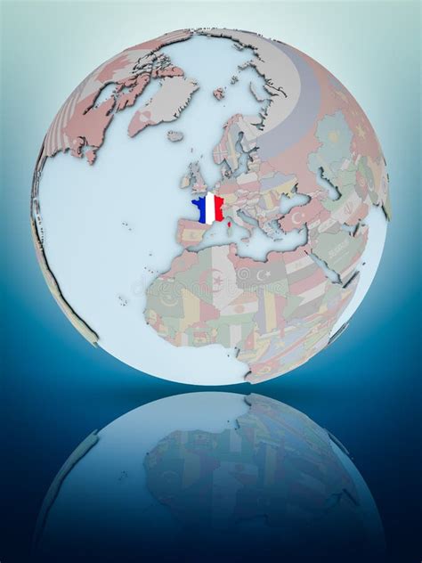 France On Political Globe Stock Illustration Illustration Of Globe