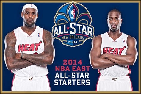 James And Wade Selected As 2014 NBA All Star Starters THE OFFICIAL