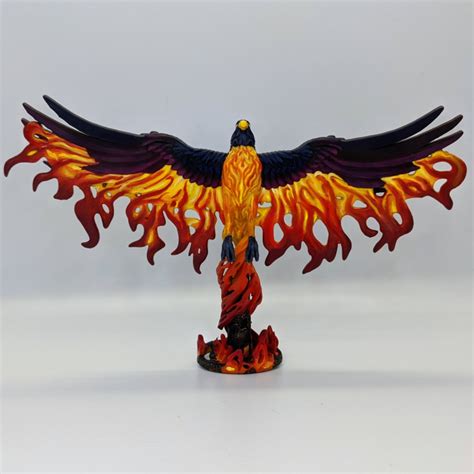 D Print Of Phoenix Reborn Vermillion Bird Of The South Elder Fire Elemental By Epic Miniatures